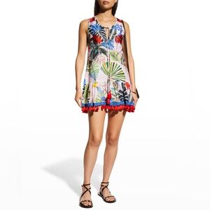 NWT silk Taj by Sabrina Crippa Panama Mini Dress size Medium